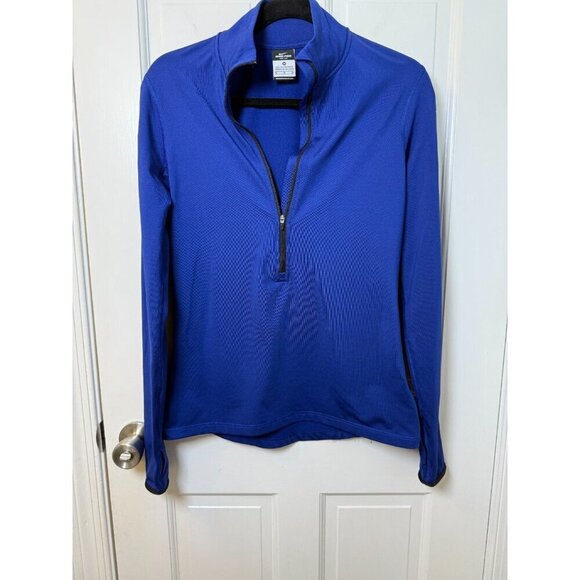 Nike Tops - Nike PRO Women's 1/4 Zip Bright Blue Dri Fit Top - Size Medium